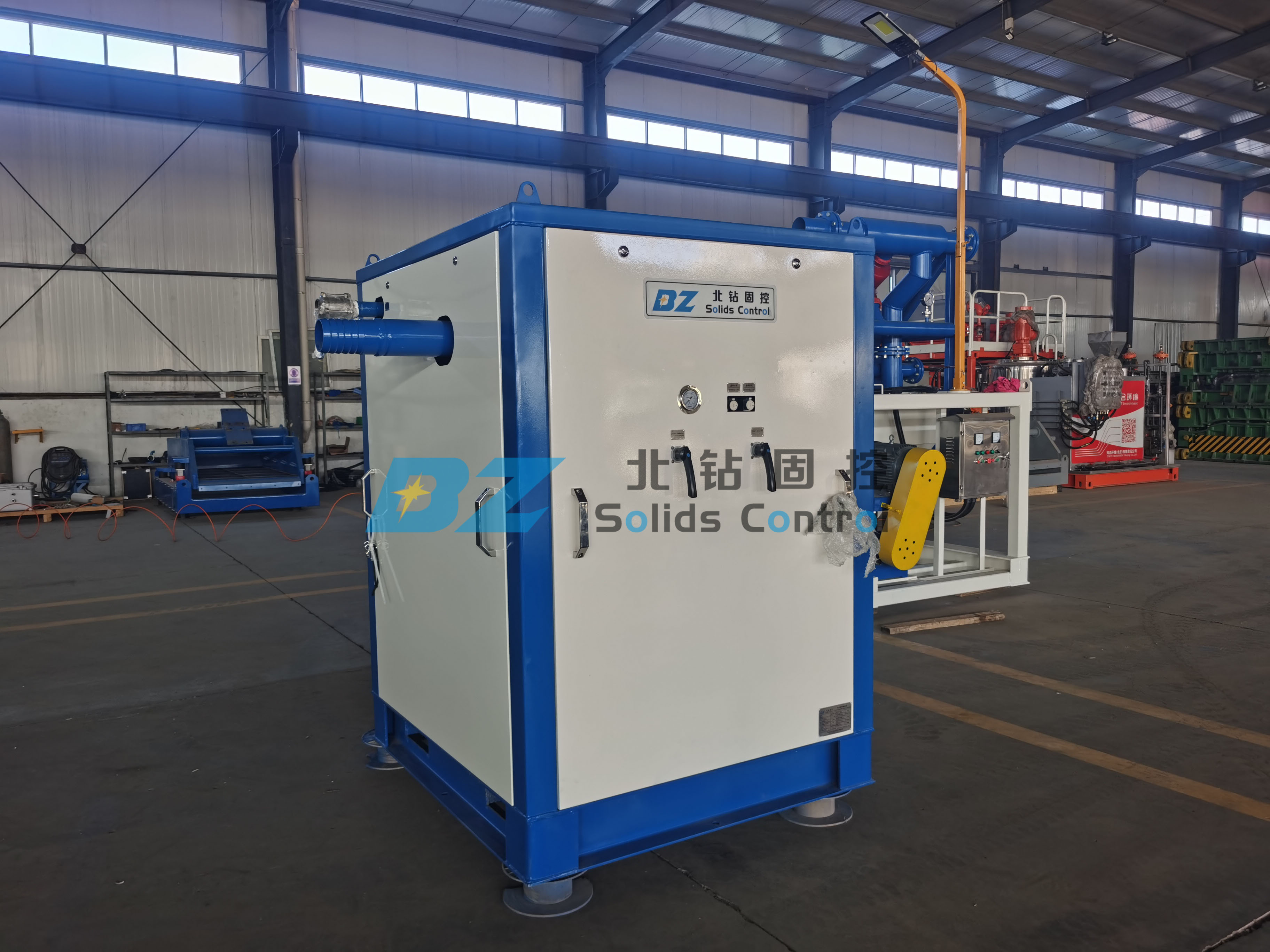 BZ Vacuum solids convey pump is using for oil tank cleaning