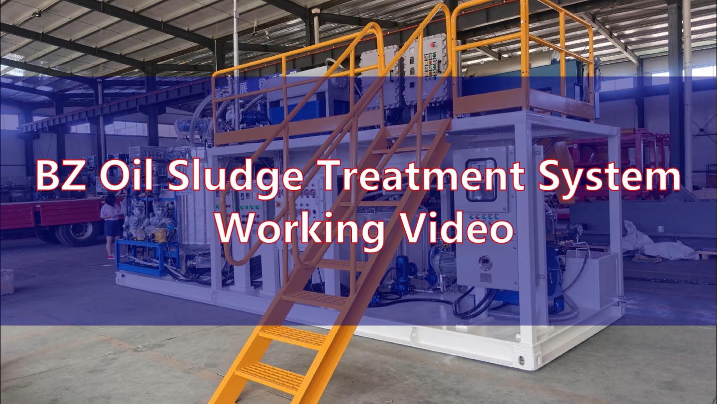 BZ Oil Sludge Treatment System Working Video