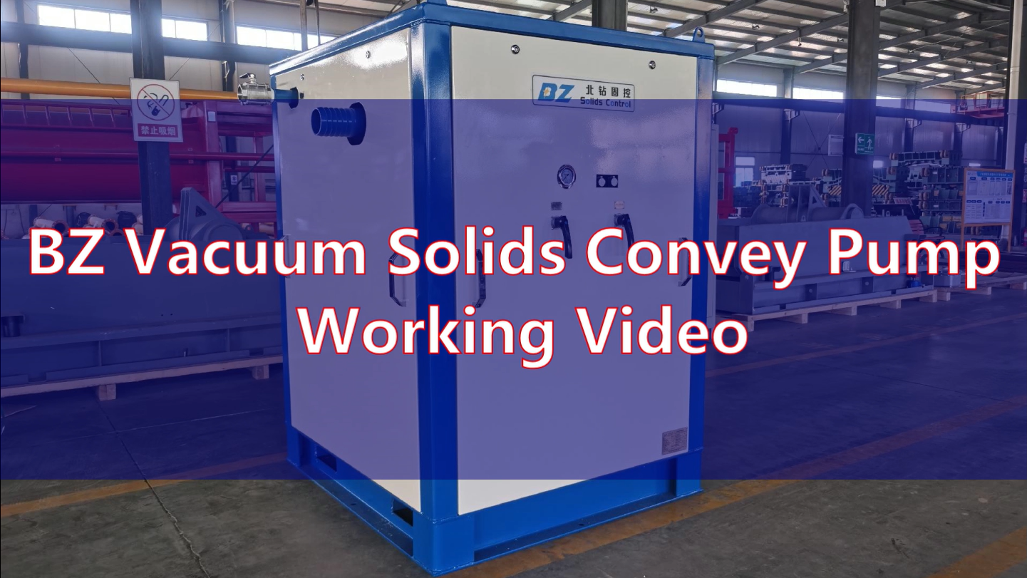 BZ Vacuum Solids Convey Pump Working Video