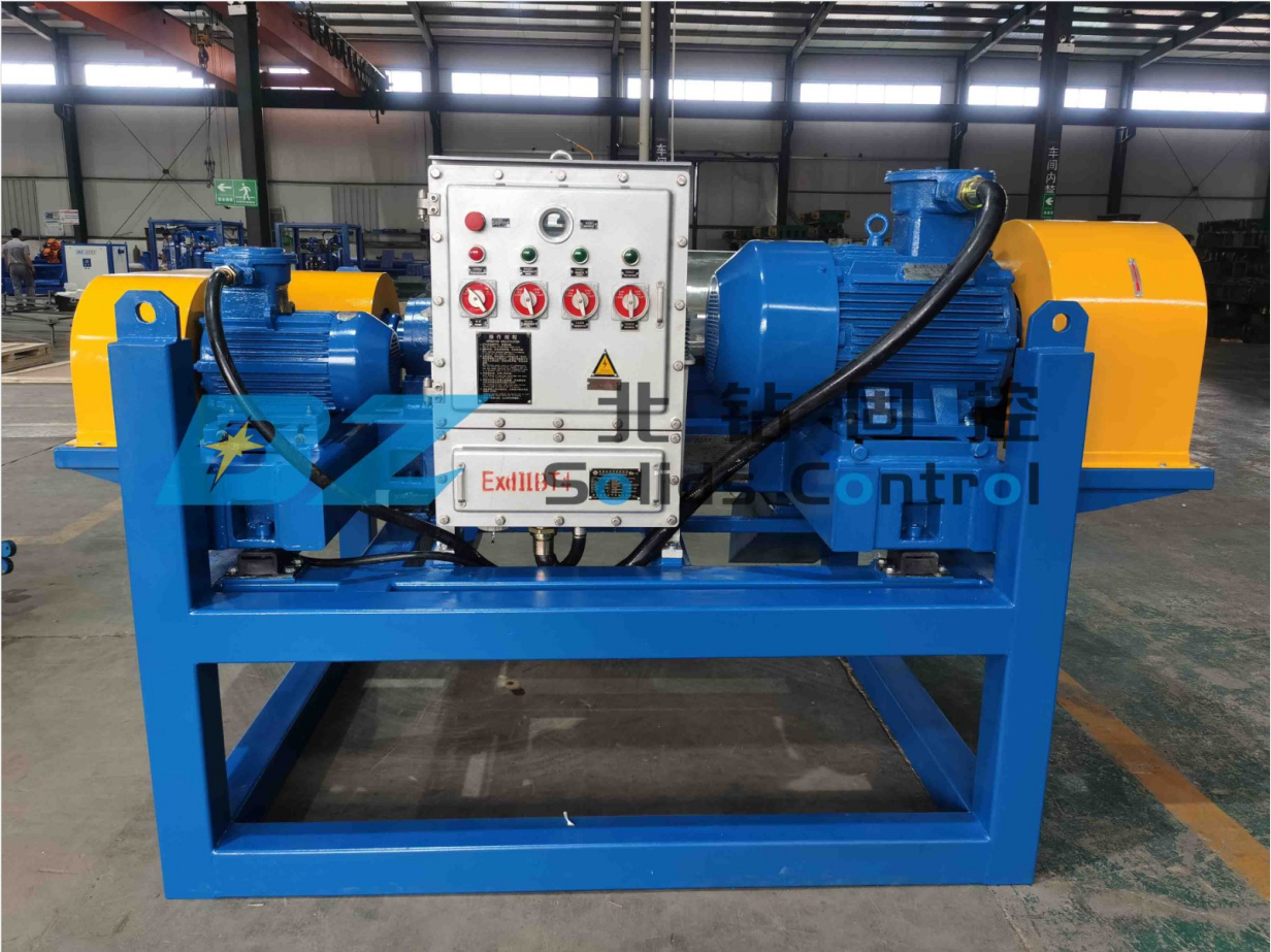 BZ l centrifuge and screw pump were shipped to project site