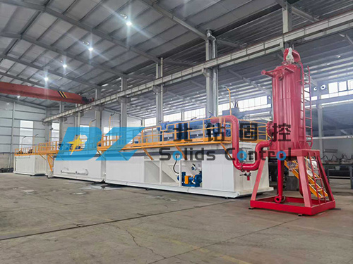 BZ XJ550 solids control system of workover rig has completed commissioning and a